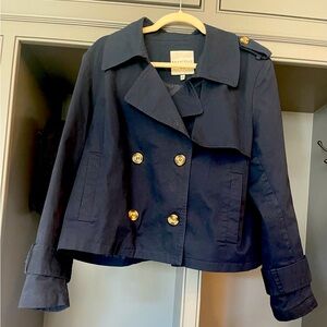 Women’s cropped trench.